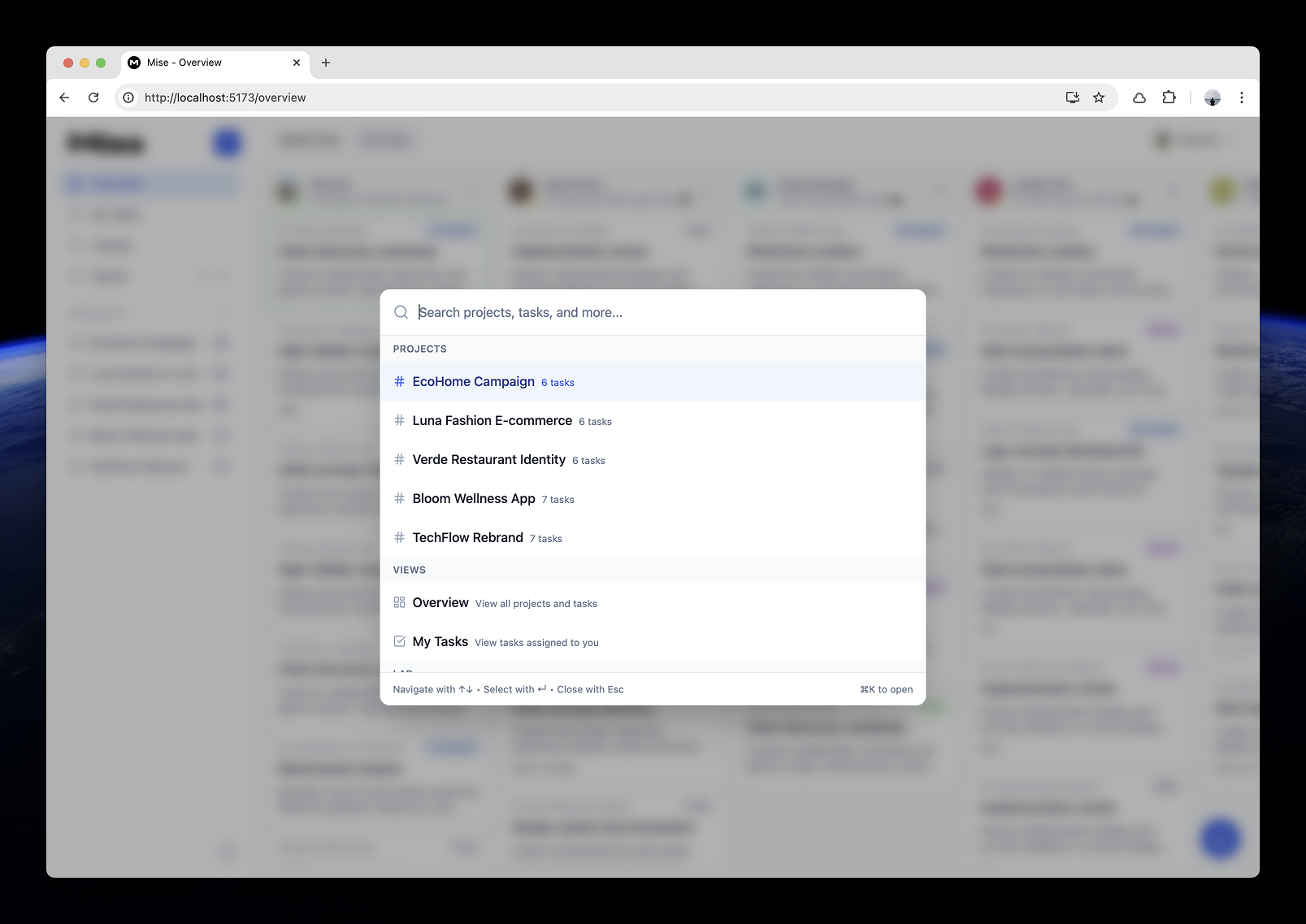 Mise - Search
